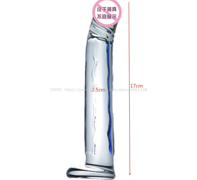 Quality Cw0221 Glass Dildo Unisex Anal Massager Masturbator Pleasure Enhancer For Men And Women - 7