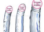 Cw0221 Glass Dildo Dick Male Anal Butt Massager Masturbator For Women Men - 5