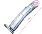 Cw0221 Glass Dildo Dick Male Anal Butt Massager Masturbator For Women Men - 6