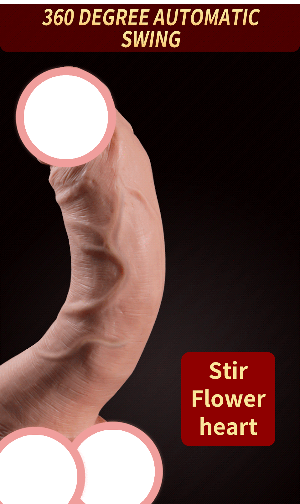 7in Realistic Silicone Dildo Vibrator Adult Erotic Toy For Women Masturbation Lesbian Play - 1