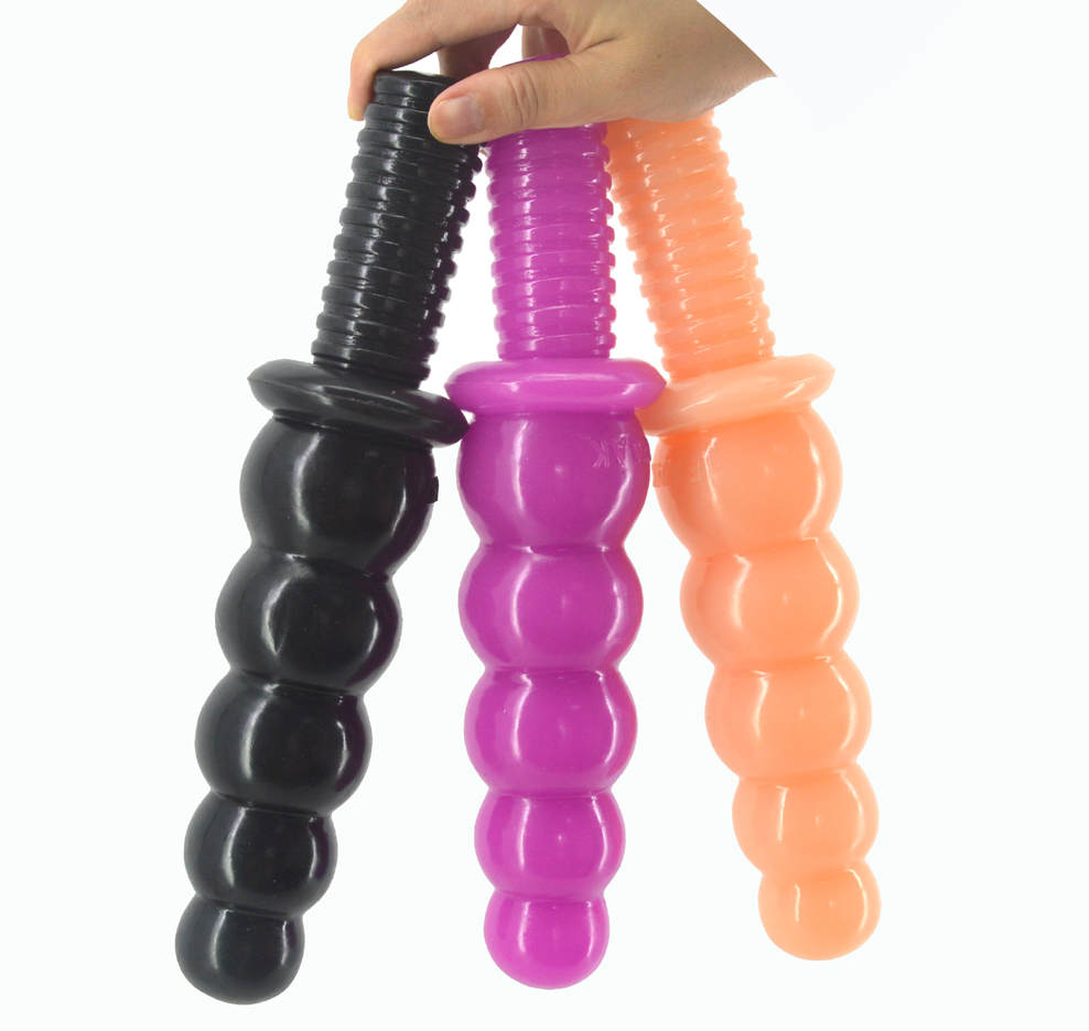 112 Inch Long Lesbianfriendly Sugarcoated Dildo With Screw Handle Huge Penis Butt Plug Anal Toy - 9