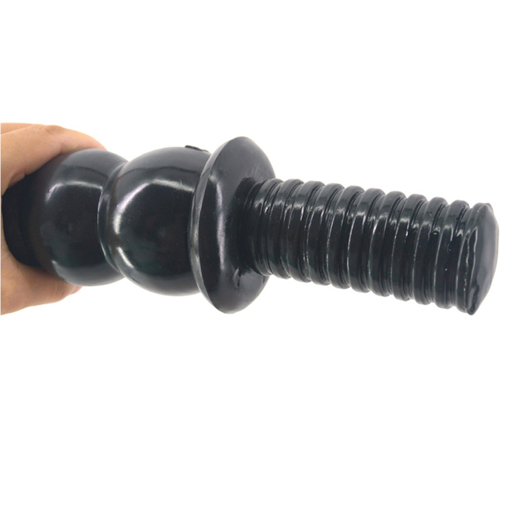 112 Inch Long Lesbianfriendly Sugarcoated Dildo With Screw Handle Huge Penis Butt Plug Anal Toy - 5