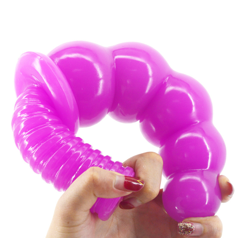 112 Inch Long Lesbianfriendly Sugarcoated Dildo With Screw Handle Huge Penis Butt Plug Anal Toy - 3