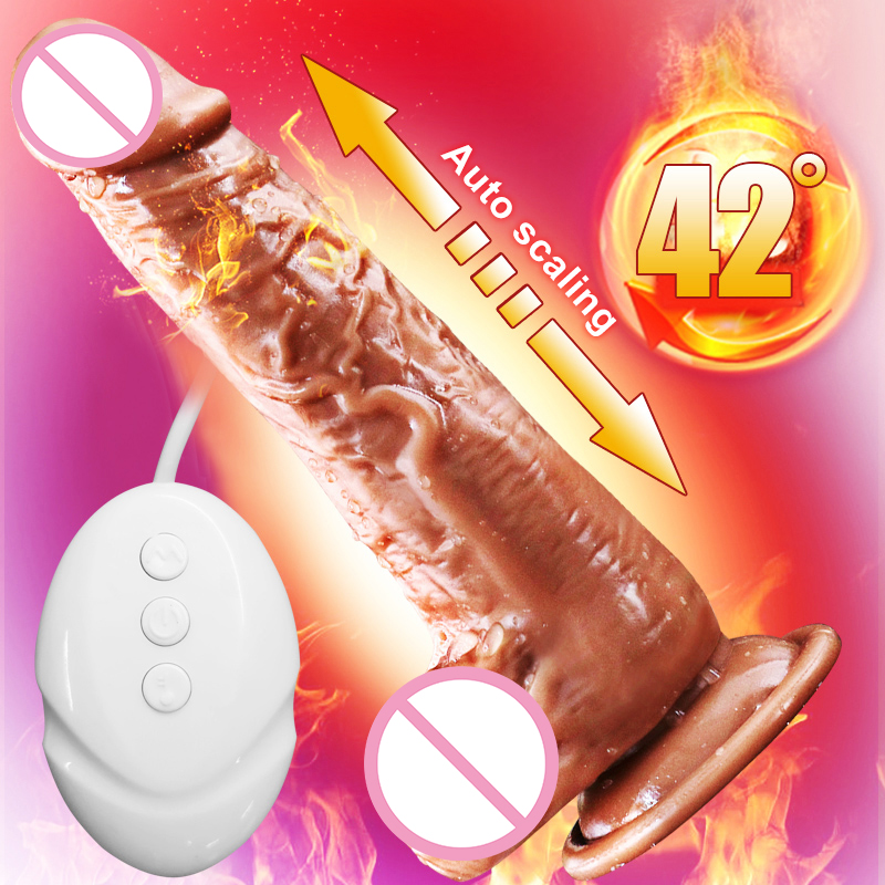Large Realistic Dildo Vibrator Heating Pleasure Wand Suction Cup Penis Masturbator Womens Adult Sensual Toy - 1