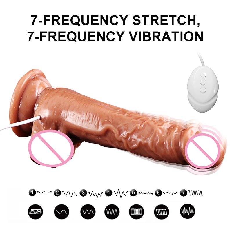Large Realistic Dildo Vibrator Heating Pleasure Wand Suction Cup Penis Masturbator Womens Adult Sensual Toy - 2