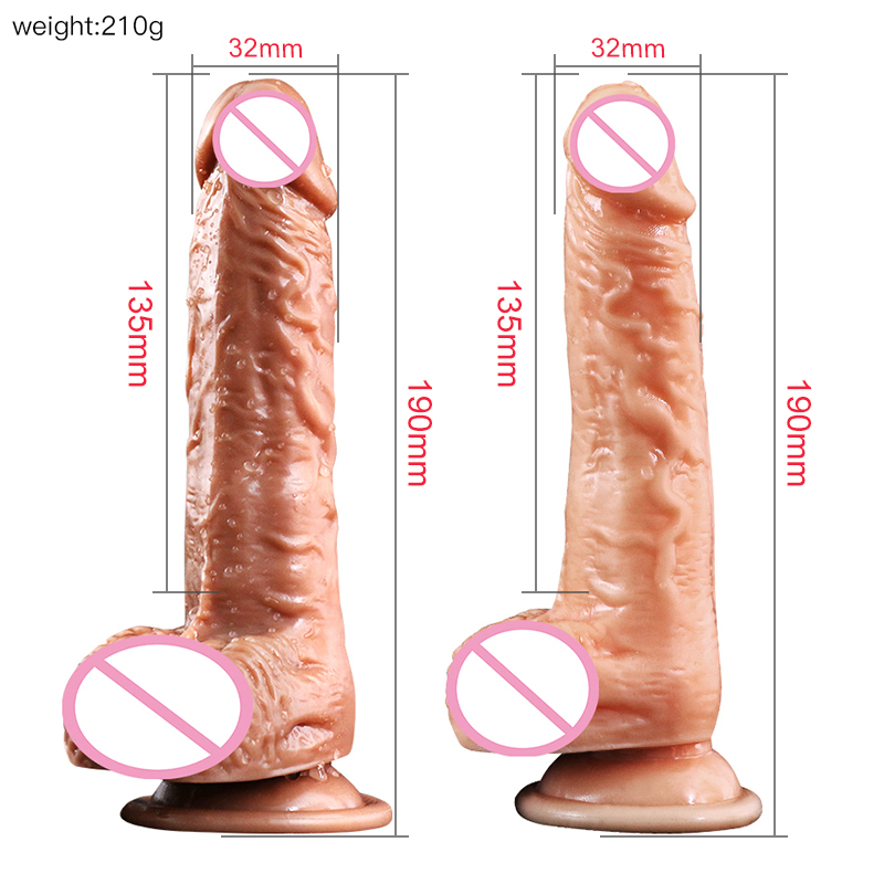 Large Realistic Dildo Vibrator Heating Pleasure Wand Suction Cup Penis Masturbator Womens Adult Sensual Toy - 7