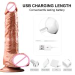 Dildo Sex Products Heating Vibrator Huge Dick Vibrating Penis Suction Cup Women Masturbator Toy - 4