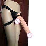 Howosex Big Dildos Strapon Huge Dildo Strap On Realistic Soft Penis Suction Cup Harness Leather Pants Sex Toy For Lesbian Women - 4