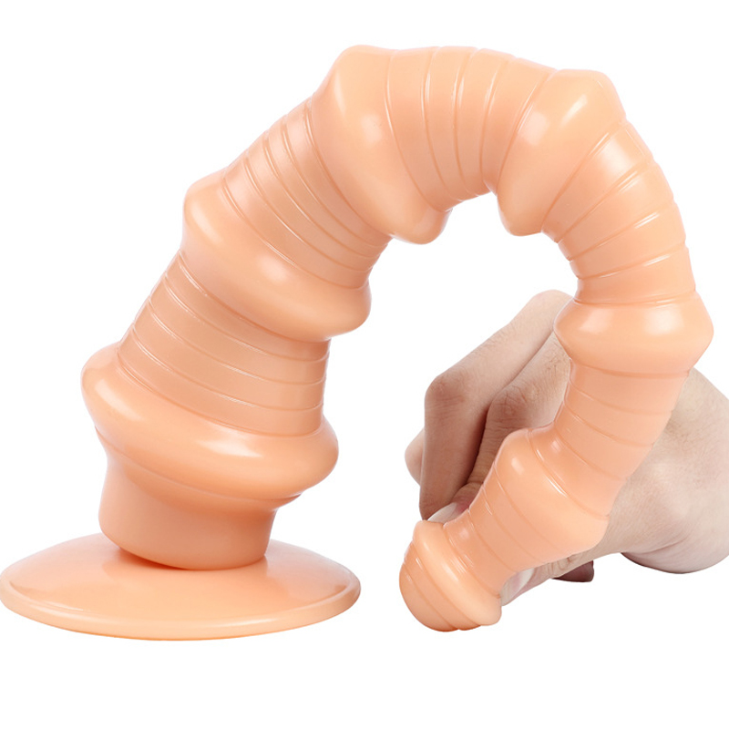 Extra Large Realistic Anal Dildo Butt Plug Unisex Strapon Toy Prostate Massager Bdsm Chastity With Suction Cup - 3