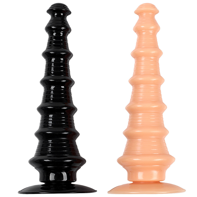 Extra Large Realistic Anal Dildo Butt Plug Unisex Strapon Toy Prostate Massager Bdsm Chastity With Suction Cup - 1