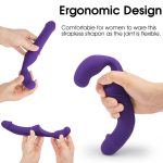 Lesbian Strapless Strapon Dildo 11 Modes Remote Vibrator Strap On Adult Sex Toys For Woman Gay Couples Intimate Products - 4