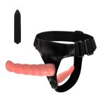 Mini Bullet Vibrator & Elastic Harness Strap On Double Dildo Strapon Adult Sex Toys For Woman Lesbian Couples Erotic Shop - 5