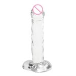 2style Transparent Crystal Pyrex Huge Glass Dildo Realistic Artificial Penis For Women Masturbation Dildos Anal Toys - 5