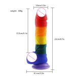 Realistic Dildos Rainbow Penis Super Huge Big Dildo Suction Cup Sex Toys For Woman Female Masturbation Faloimitator Products - 6