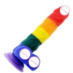 Realistic Dildos Rainbow Penis Super Huge Big Dildo Suction Cup Sex Toys For Woman Female Masturbation Faloimitator Products - 4