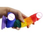 Realistic Dildos Rainbow Penis Super Huge Big Dildo Suction Cup Sex Toys For Woman Female Masturbation Faloimitator Products - 3