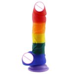 Realistic Dildos Rainbow Penis Super Huge Big Dildo Suction Cup Sex Toys For Woman Female Masturbation Faloimitator Products - 2