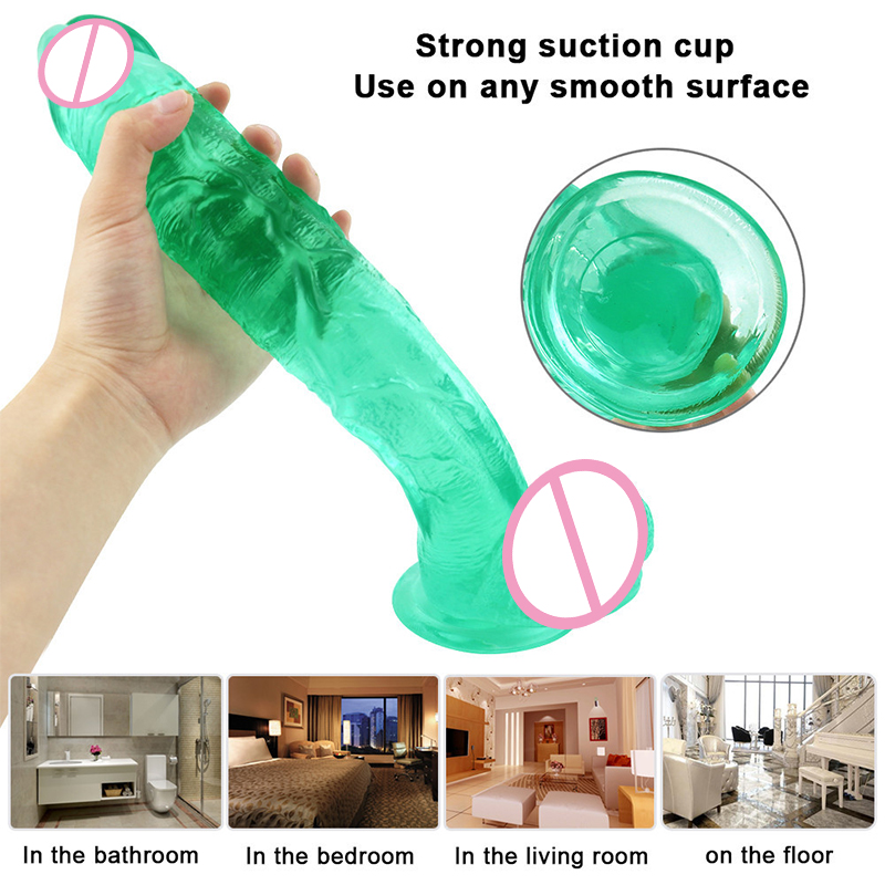 Realistic Large Dildo For Women Adult Sex Toy With Suction Cup Strapon Lifelike Penis Design - 45
