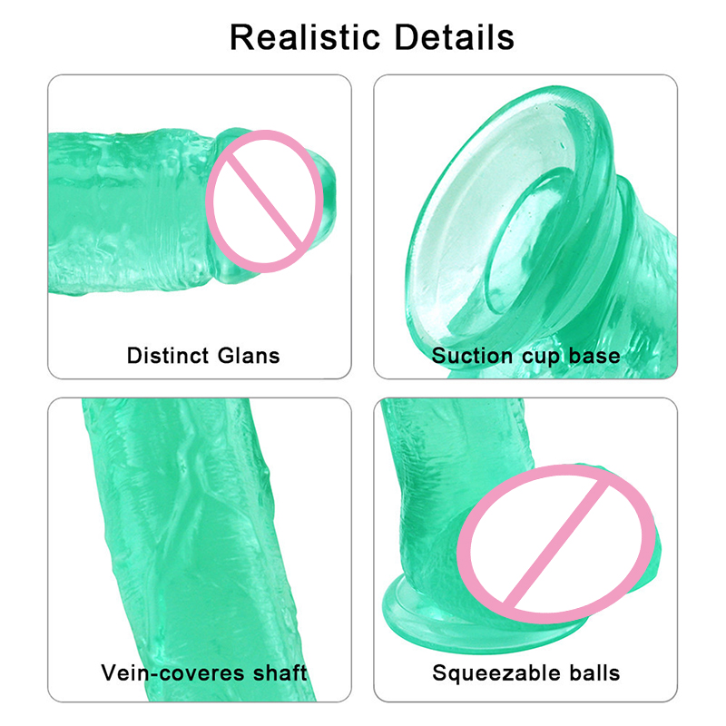 Realistic Large Dildo For Women Adult Sex Toy With Suction Cup Strapon Lifelike Penis Design - 42