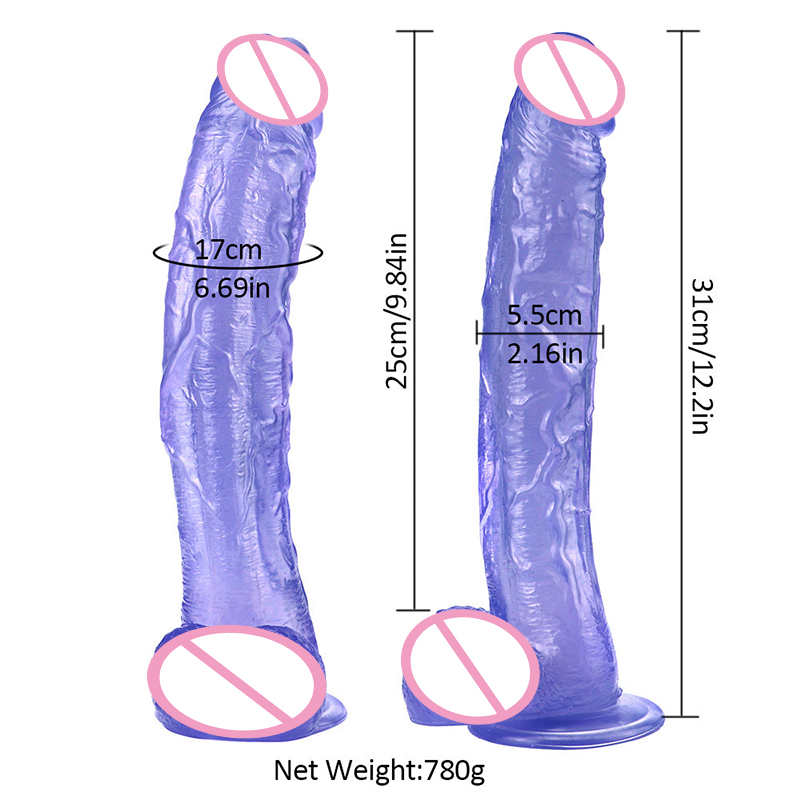 Realistic Large Dildo For Women Adult Sex Toy With Suction Cup Strapon Lifelike Penis Design - 28