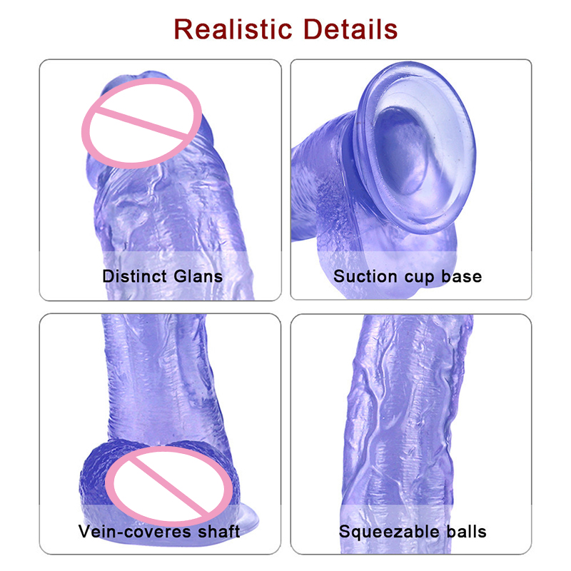 Realistic Large Dildo For Women Adult Sex Toy With Suction Cup Strapon Lifelike Penis Design - 26