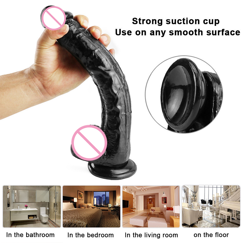 Realistic Large Dildo For Women Adult Sex Toy With Suction Cup Strapon Lifelike Penis Design - 23