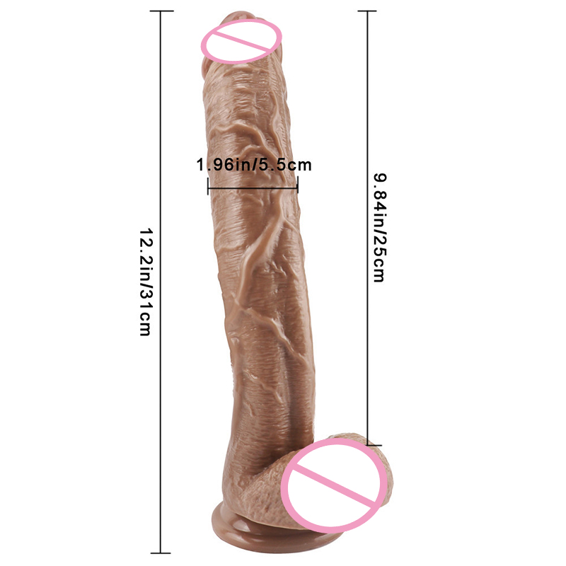 Realistic Large Dildo For Women Adult Sex Toy With Suction Cup Strapon Lifelike Penis Design - 17