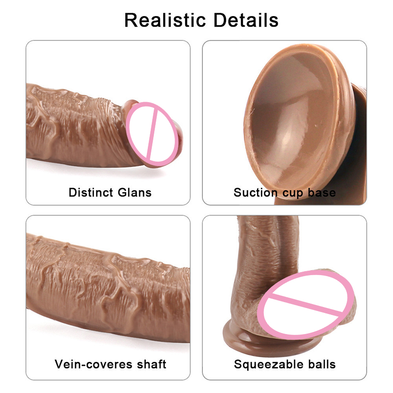 Realistic Large Dildo For Women Adult Sex Toy With Suction Cup Strapon Lifelike Penis Design - 15