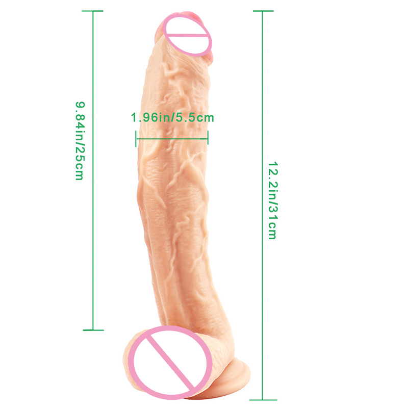 Realistic Large Dildo For Women Adult Sex Toy With Suction Cup Strapon Lifelike Penis Design - 11