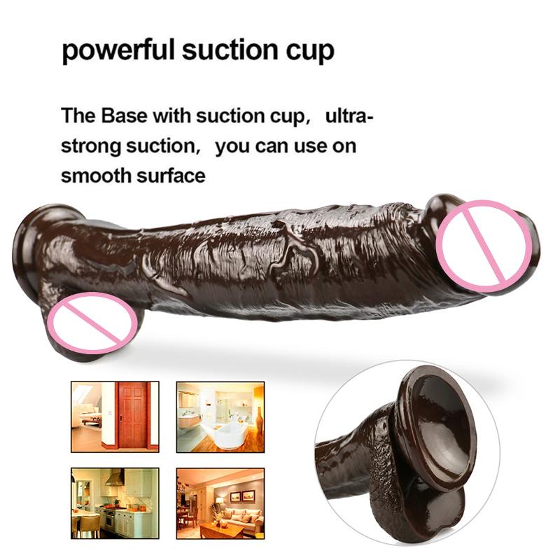 Realistic Large Dildo For Women Adult Sex Toy With Suction Cup Strapon Lifelike Penis Design - 4