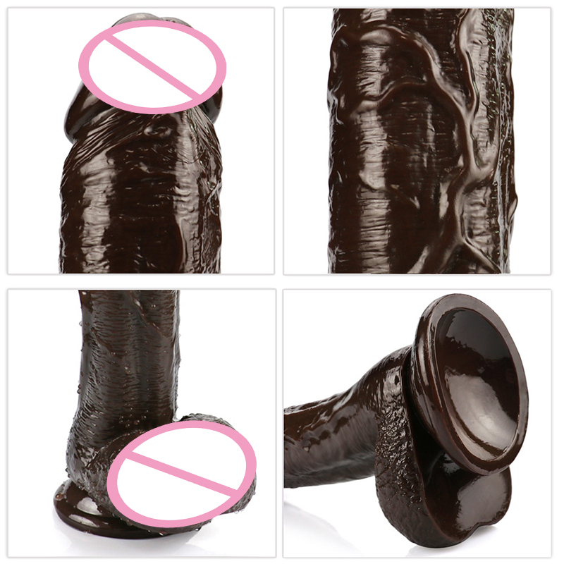 Realistic Large Dildo For Women Adult Sex Toy With Suction Cup Strapon Lifelike Penis Design - 3