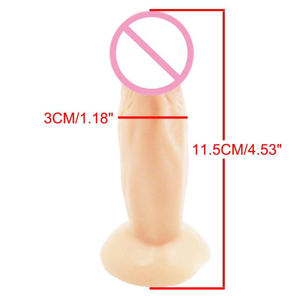 Camatech Silicone Realistic Dildo 45 Inch Mini Masturbator Gspot And Anal Stimulator With Suction Cup - 3