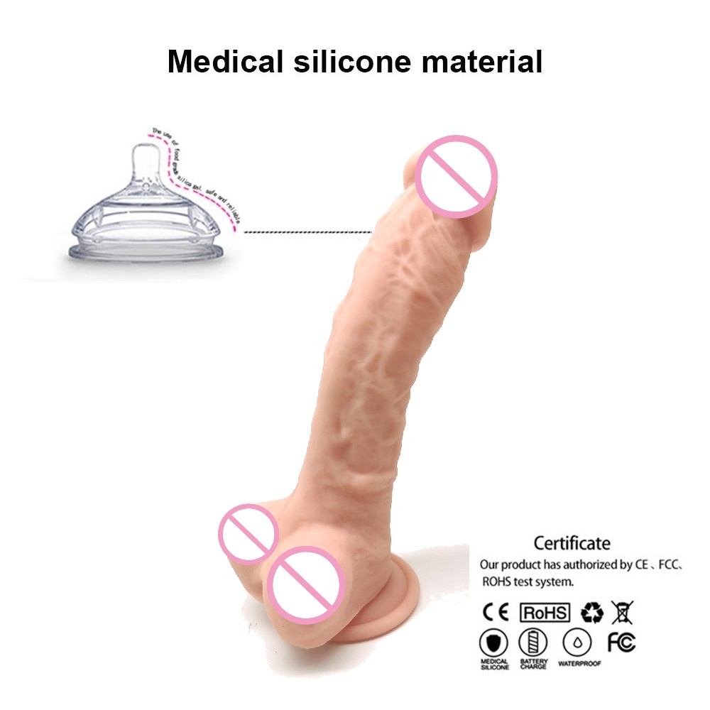 Silicone Realistic Dildo With Suction Cup Large Size Realskin Feel Flexible Ideal For Womens Masturbation And Anal Play - 3
