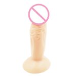 Camatech 11cm 4 5 Inch Realistic Flesh Mini Silicone Dildo Masturbator G-spot Anal Plug Pussy Penis Suction Cup Butt Toy Sex - 2