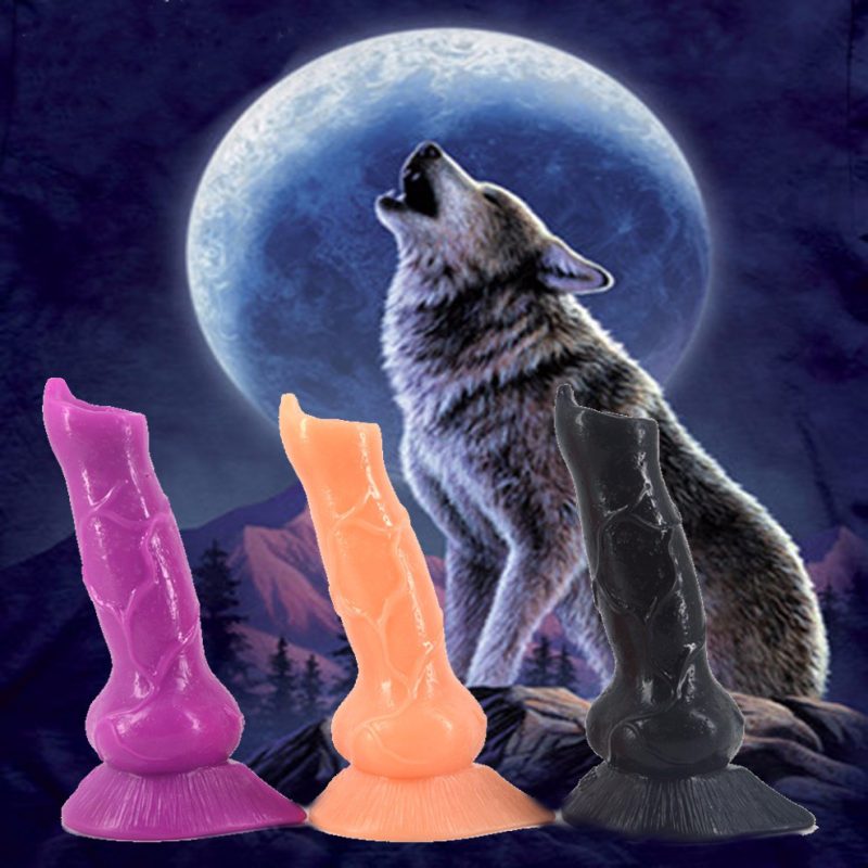 Animal Dog Dildo Big Fake Wolf Penis Suction Artificial Dick Sex Toys For Women Flexible Cock Adult Products Anal