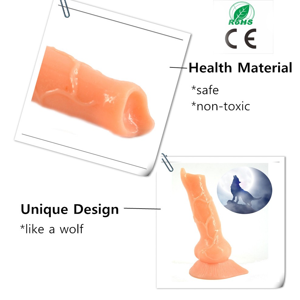 Large Realistic Wolf Dildo With Suction Base For Women Flexible Lifelike Adult Sex Toy For Vaginal And Anal Play - 5