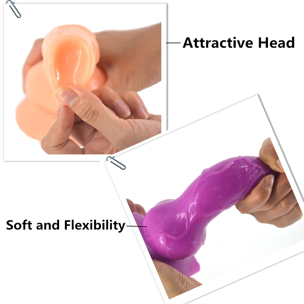 Large Realistic Wolf Dildo With Suction Base For Women Flexible Lifelike Adult Sex Toy For Vaginal And Anal Play - 4