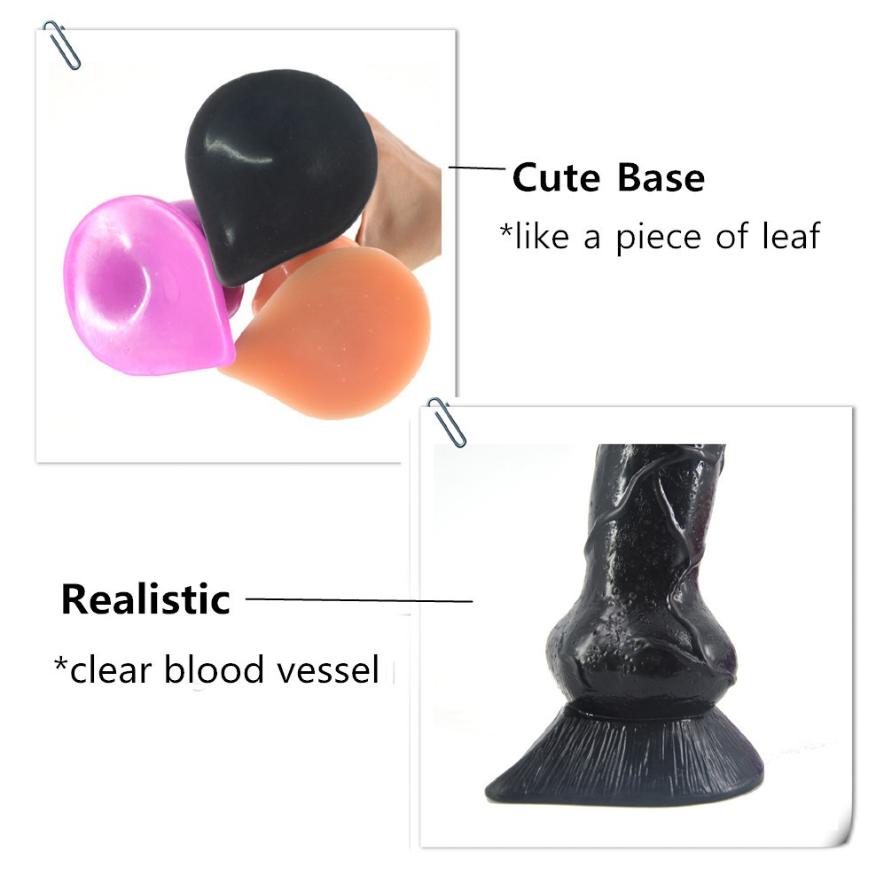 Large Realistic Wolf Dildo With Suction Base For Women Flexible Lifelike Adult Sex Toy For Vaginal And Anal Play - 3