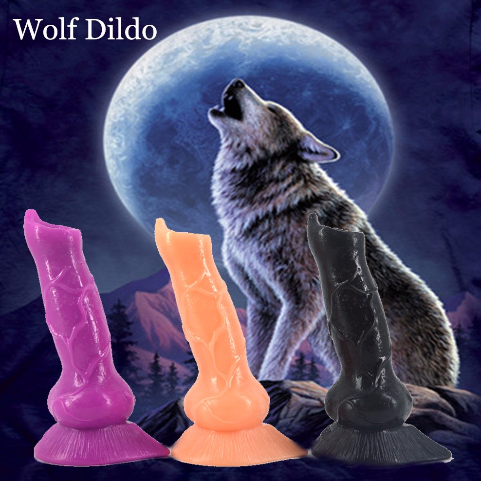 Large Realistic Wolf Dildo With Suction Base For Women Flexible Lifelike Adult Sex Toy For Vaginal And Anal Play - 1