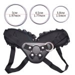 Strapon Dildo For Lesbian Couple Suction Cup Harness With Metal Rings Soft Realistic Penis Vaginal Stimulate Cock Anal Sex Toy - 3