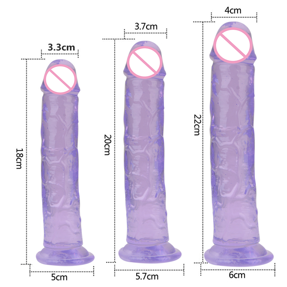 Gspot Massager Female Masturbator Suction Cup Dildo Anal Plug Womens Jelly Sex Toys - 3
