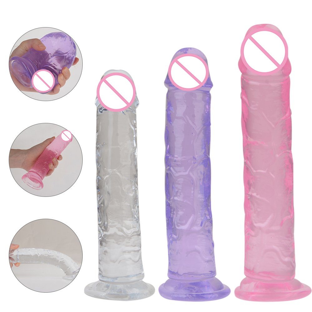 Gspot Massager Female Masturbator Suction Cup Dildo Anal Plug Womens Jelly Sex Toys - 1