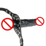 Double Headed Realistic Dildo Ultra Elastic Harness Strap On Lesbian Strap-on Adult Sex Toys For Couples Women Gay - 4