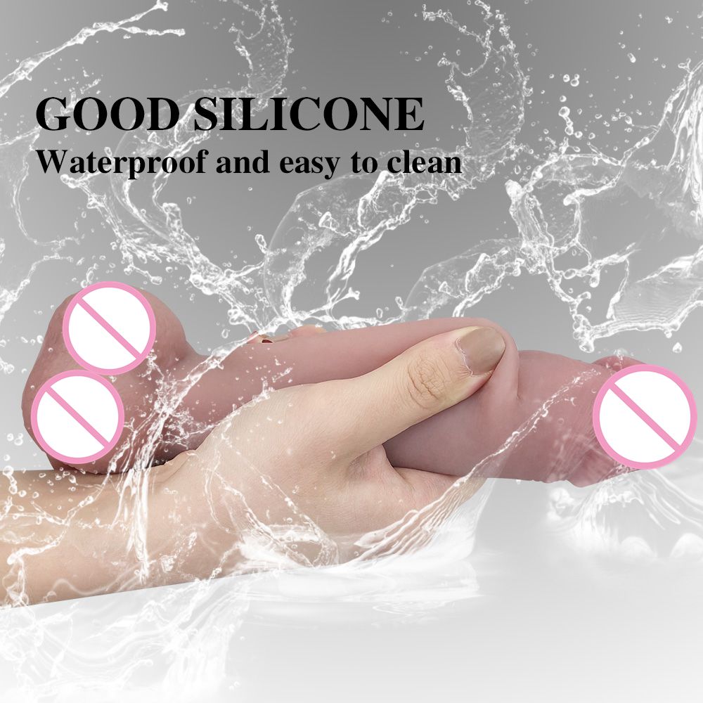 Ultrarealistic Dual Layer Silicone Dildo With Strong Suction Erotic Adult Toy For Womens Pleasure - 3