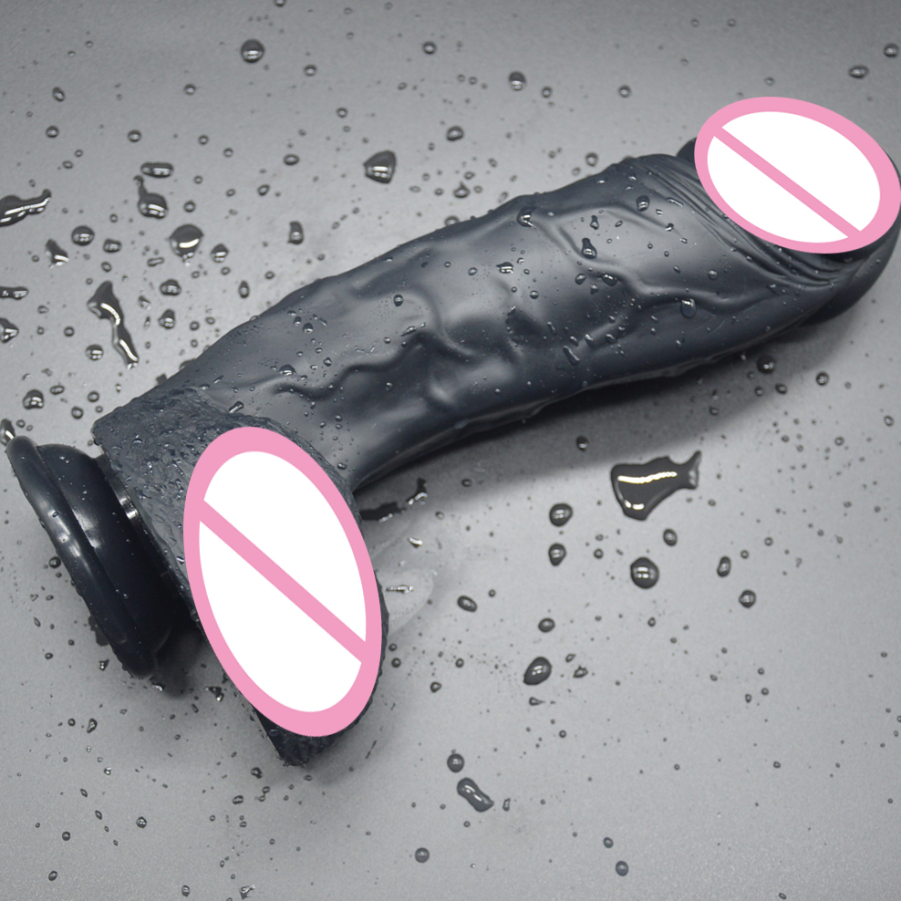 Large Realistic Silicone Dildo With Leather Strapon Suction Cup For Women Lesbian Masturbation Aid - 10