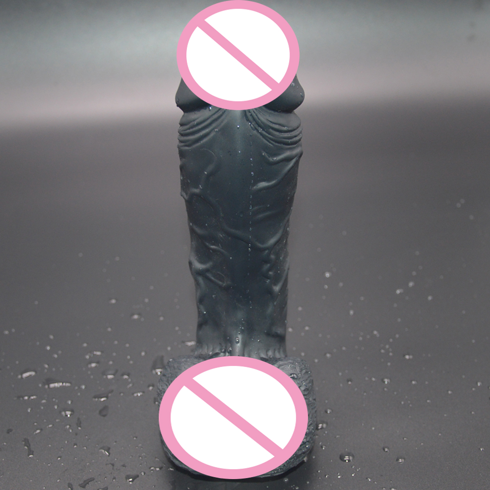 Large Realistic Silicone Dildo With Leather Strapon Suction Cup For Women Lesbian Masturbation Aid - 8