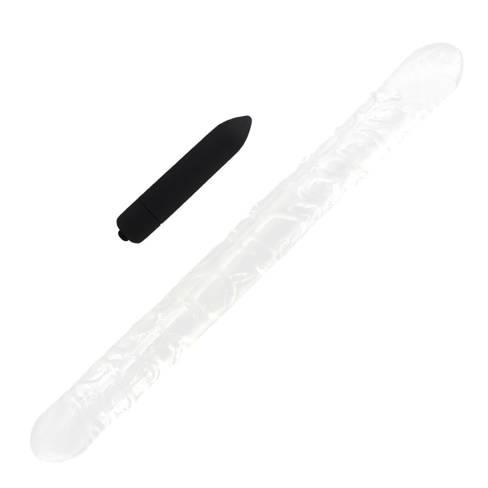 Dualended Realistic Dildo Mini Vibrator Womens Pleasure Sex Toys Lesbian Adult Dildos - 3