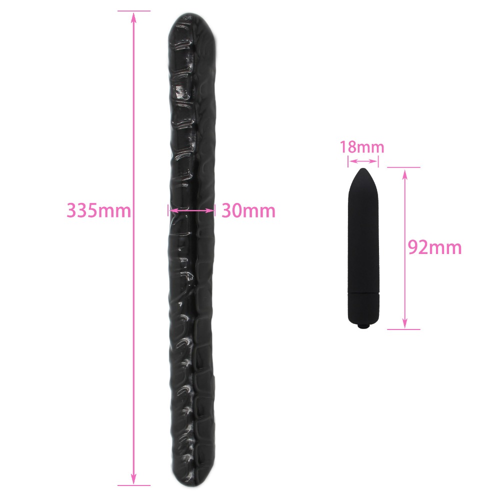 Dualended Realistic Dildo Mini Vibrator Womens Pleasure Sex Toys Lesbian Adult Dildos - 1
