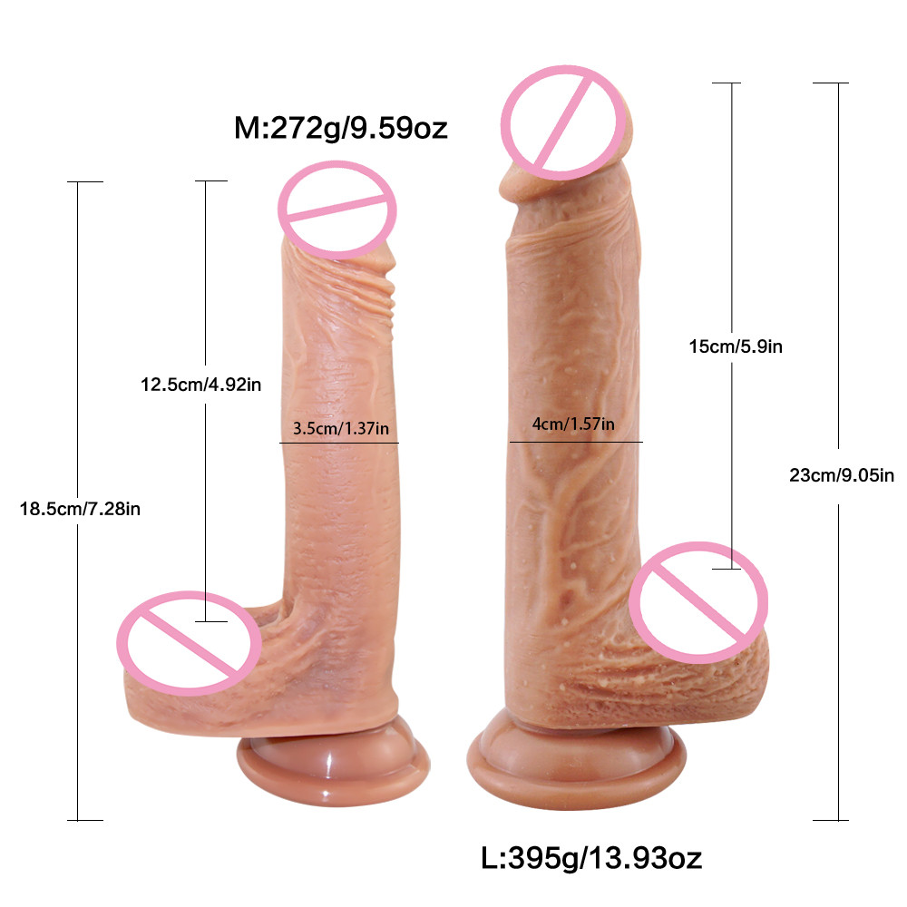 Ultrarealistic Skinlike Large Dildo With Suction Cup For Women Flexible Wearable Bodysafe Masturbation Sex Toy - 4