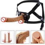 Huge Big Penis With Suction Cup Skin Feeling Realistic Dildo Soft Liquid Can Worn Sex Toys For Woman Strapon Female Masturbation